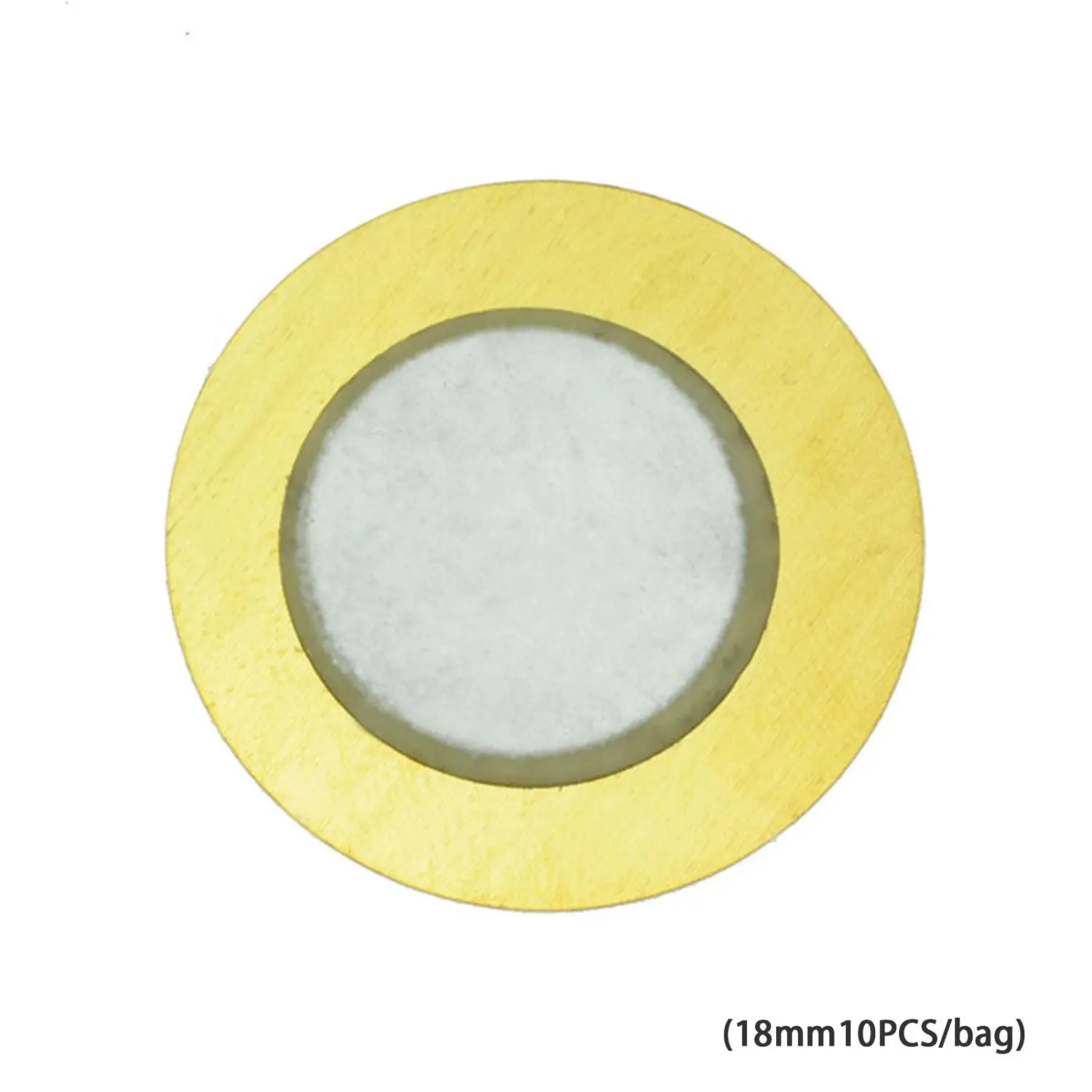 Piezo Ceramic Element Sounder Sensor Trigger Piezoelectric Buzzer Copper (18mm10pcs/bag)
