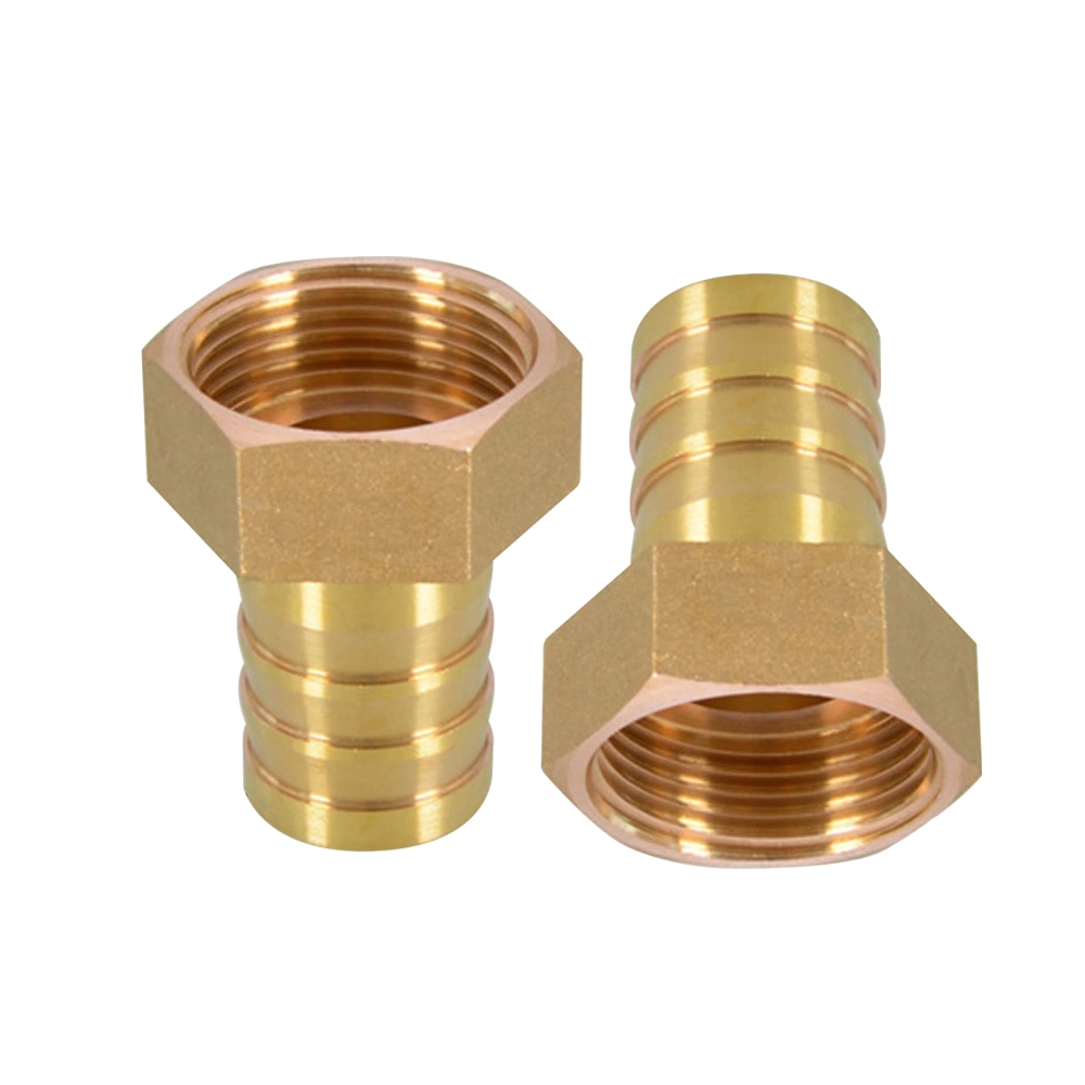 Solid Brass Garden Hose Fittings Connectors Adapter Barb to NPT Female Thread No Leaks (25mm)