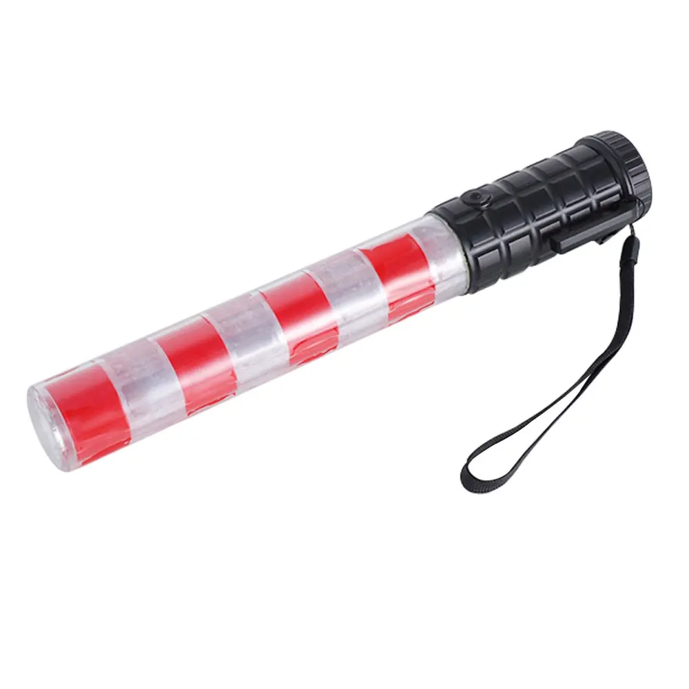 LED Traffic Signal Baton Stroboscopic Signal Light ABS Flash Warning Wand for Traffic Safety