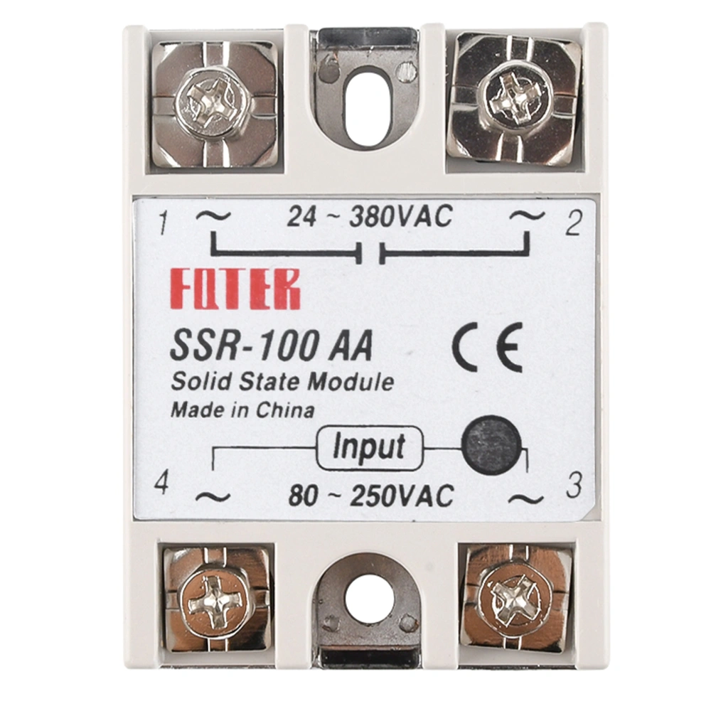 SSR-100AA Solid State Relay 80-250VAC Solid State Relay Module for Industry Automation Process