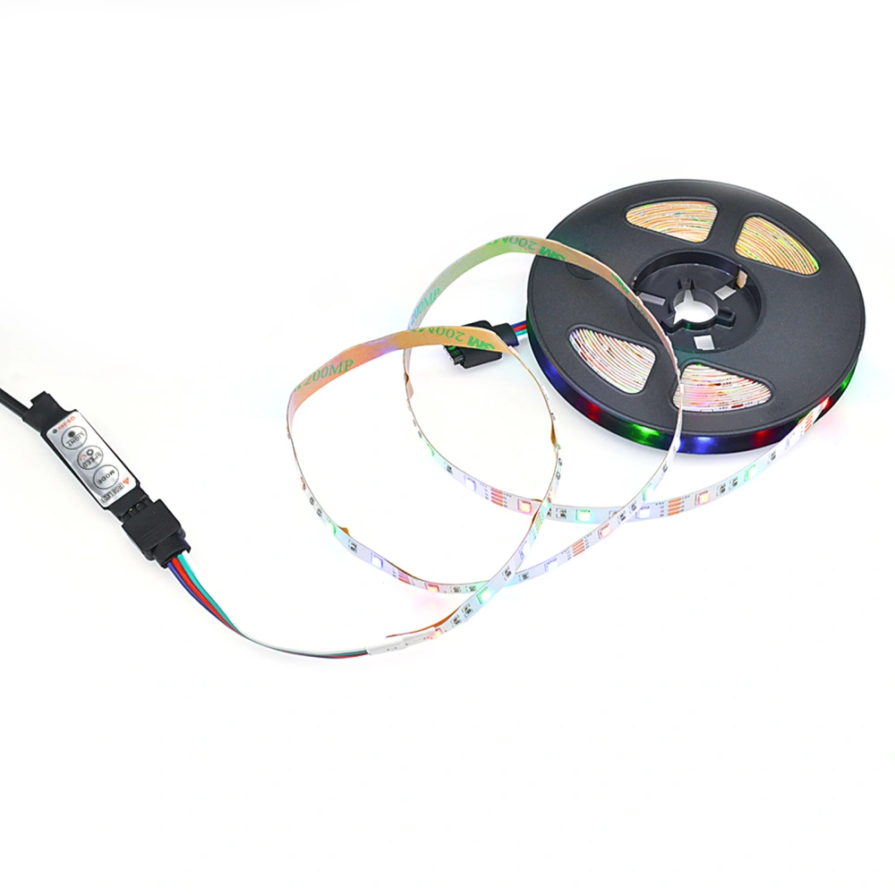 LED Flexible Light Bar 2835 5V 50cm RGB Atmosphere Decorative Strip Lamp for Home Car Interior