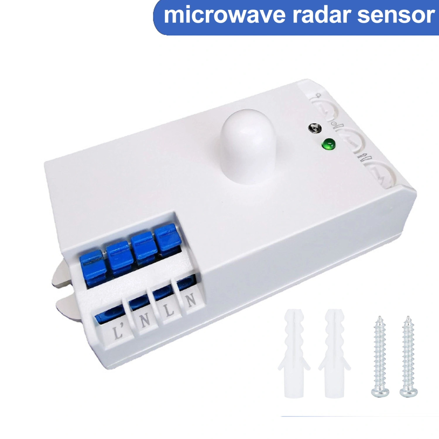 AC110-240V 5.8GHz Microwave Radar Sensor Switch Human Body Motion Induction Sensor for LED Lamp