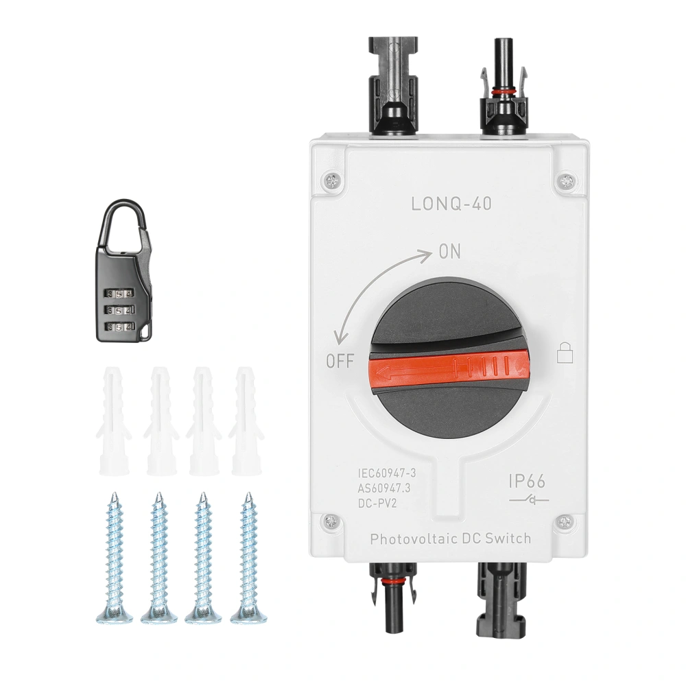 Photovoltaic DC Isolation Switch IP66 Waterproof 32A 1200V DC Isolator Switch (Basic Style)