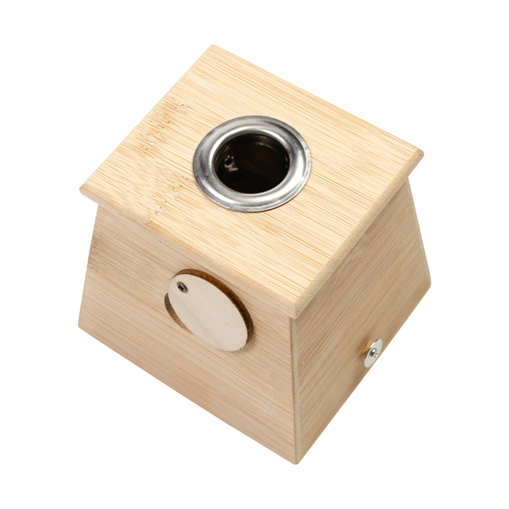 New Bamboo Mild Moxibustion Box Moxa Roll Stick Burner Holder Case Healing Therapy(1 Hole)