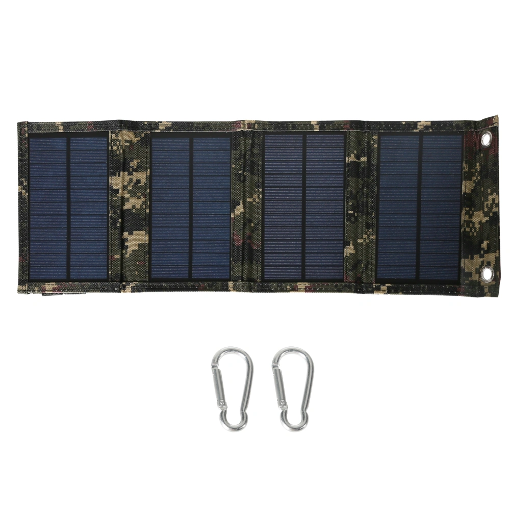 20W Foldable Solar Panel 5V USB Portable Folding Solar Cells Charger for Phone Laptop (4 Fold)