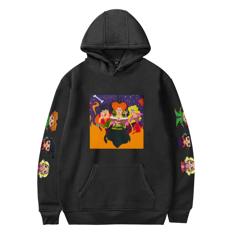 Hocus Pocus‎ Casual Printed Hoodie Women Sweaters Unisex,Hocus Pocus‎ Casual Printed Hoodie Women Sweaters,Black