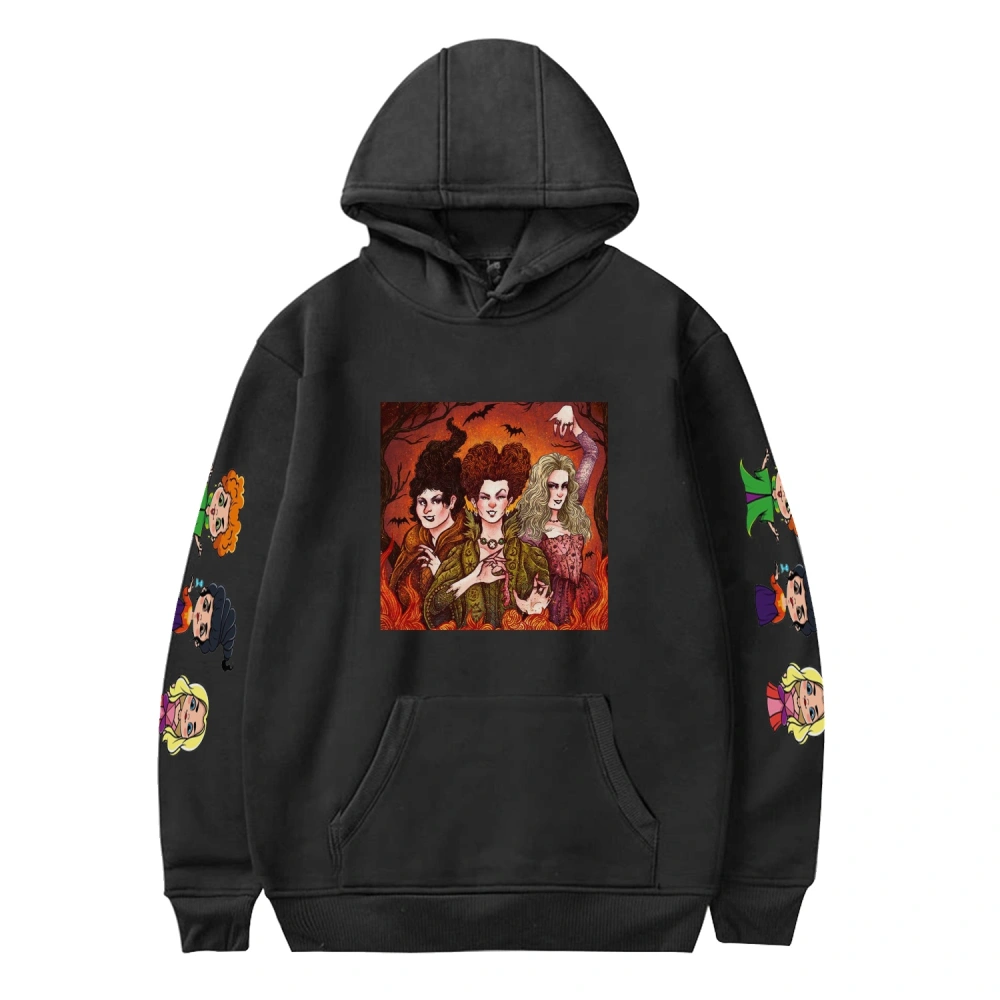 Hocus Pocus‎ Casual Printed Hoodie Women Sweatshirt Unisex Casual,Hocus Pocus‎ Casual Printed Hoodies Women Unisex Streetwear,Black