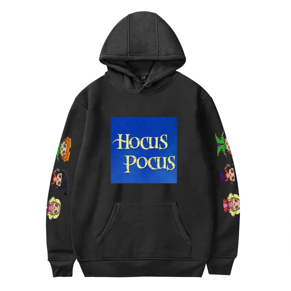 Hocus Pocus‎ Casual Printed Hoodie Women Sweatshirts,Hocus Pocus‎ Casual Printed Hoodie Women Sweaters,Black