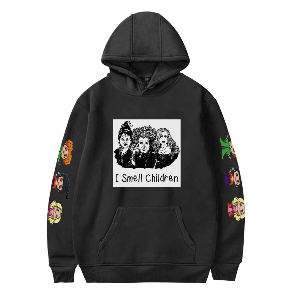 Hocus Pocus‎ Casual Printed Hoodies Unisex,Hocus Pocus‎ Pure Casual Printed Hoodies Sweaters Sportswear,Black