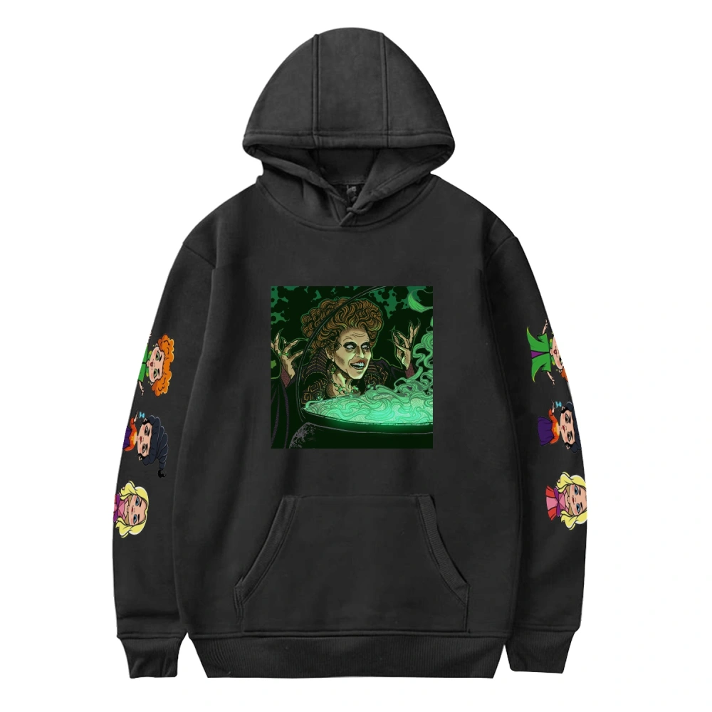 Hocus Pocus‎ Casual Printed Hoodies Women Unisex Coat,Hocus Pocus‎ Casual Printed Hoodies Women Sweaters,Black