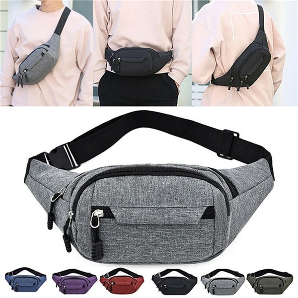 Fashion Unisex Chest Waist Bag Shoulder Bag Oxford Waterproof Unisex Fanny Pack Pouch Hip Bum Belt Bag Travel Purse