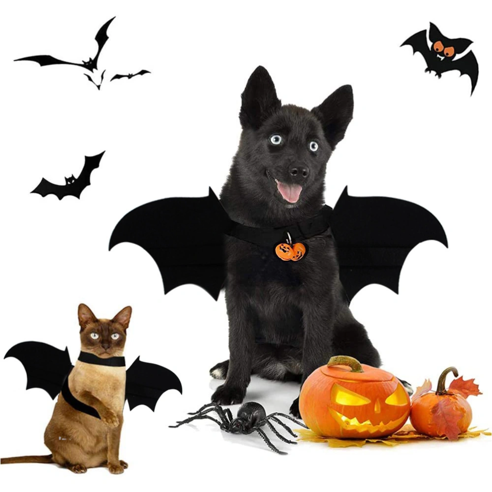 1PC Pet Halloween Costume Halloween Party Decoration Funny Cat Bat Wing