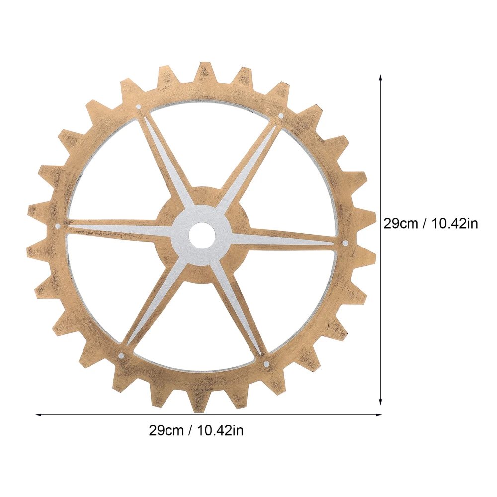 Retro Gear Wall Decor Wooden Gear Wheel Wall Hanging Ornament Bar Wall Decor