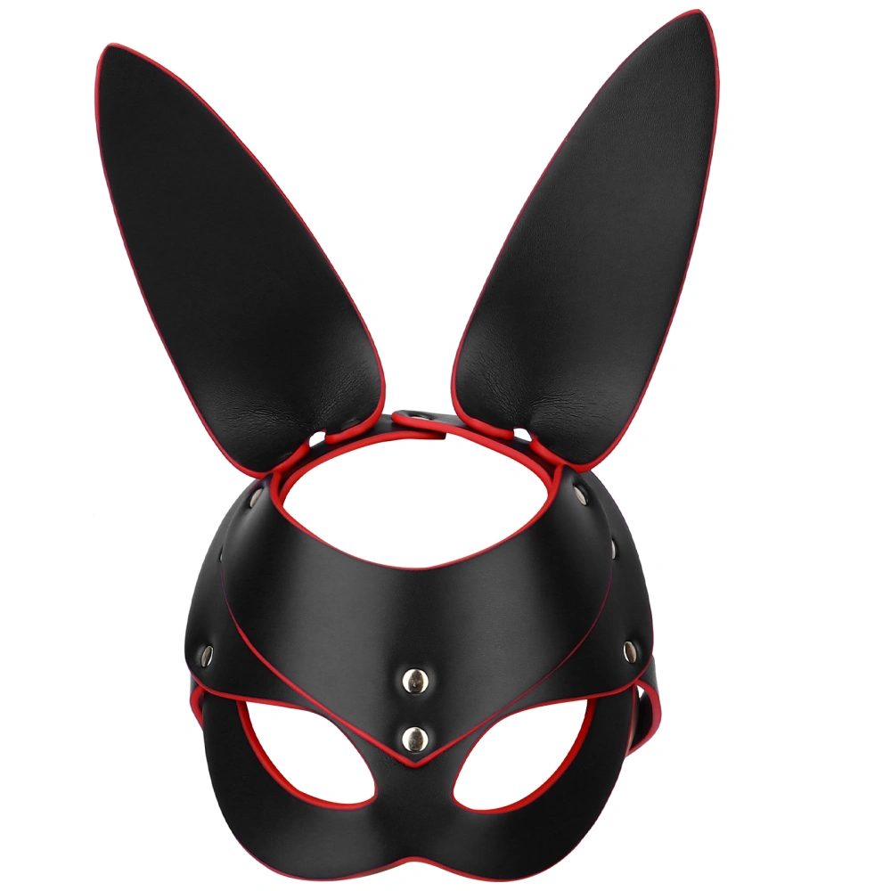 Fetish Sexy Rabbit Mask Blindfold Adult Games Flirt Sex Toy Sexy Mask (Black)