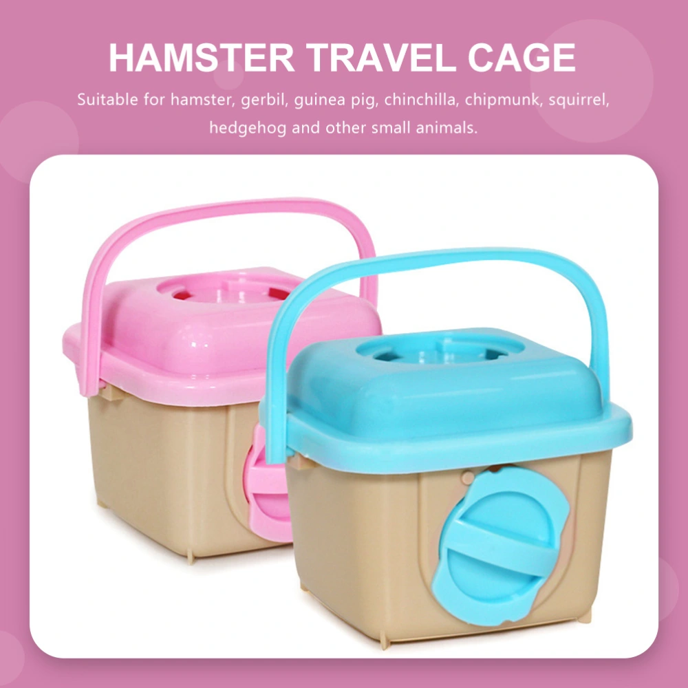 Small Pets Carrying Cases Carrying Box Hamster Carrier Small Pet Carrier (Random Color)