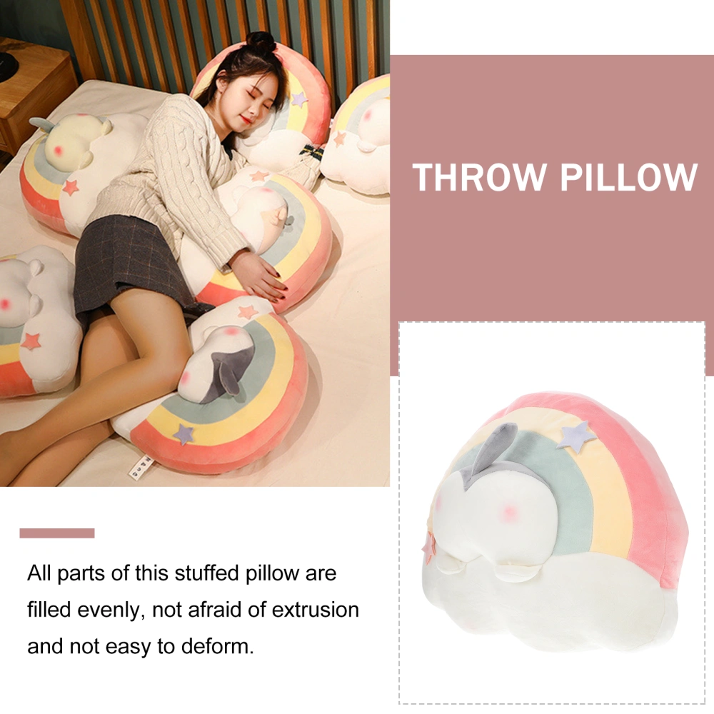 Rainbow Plush Pillow Creative Stuffed Throw Pillow Plush Toys Home Ornament