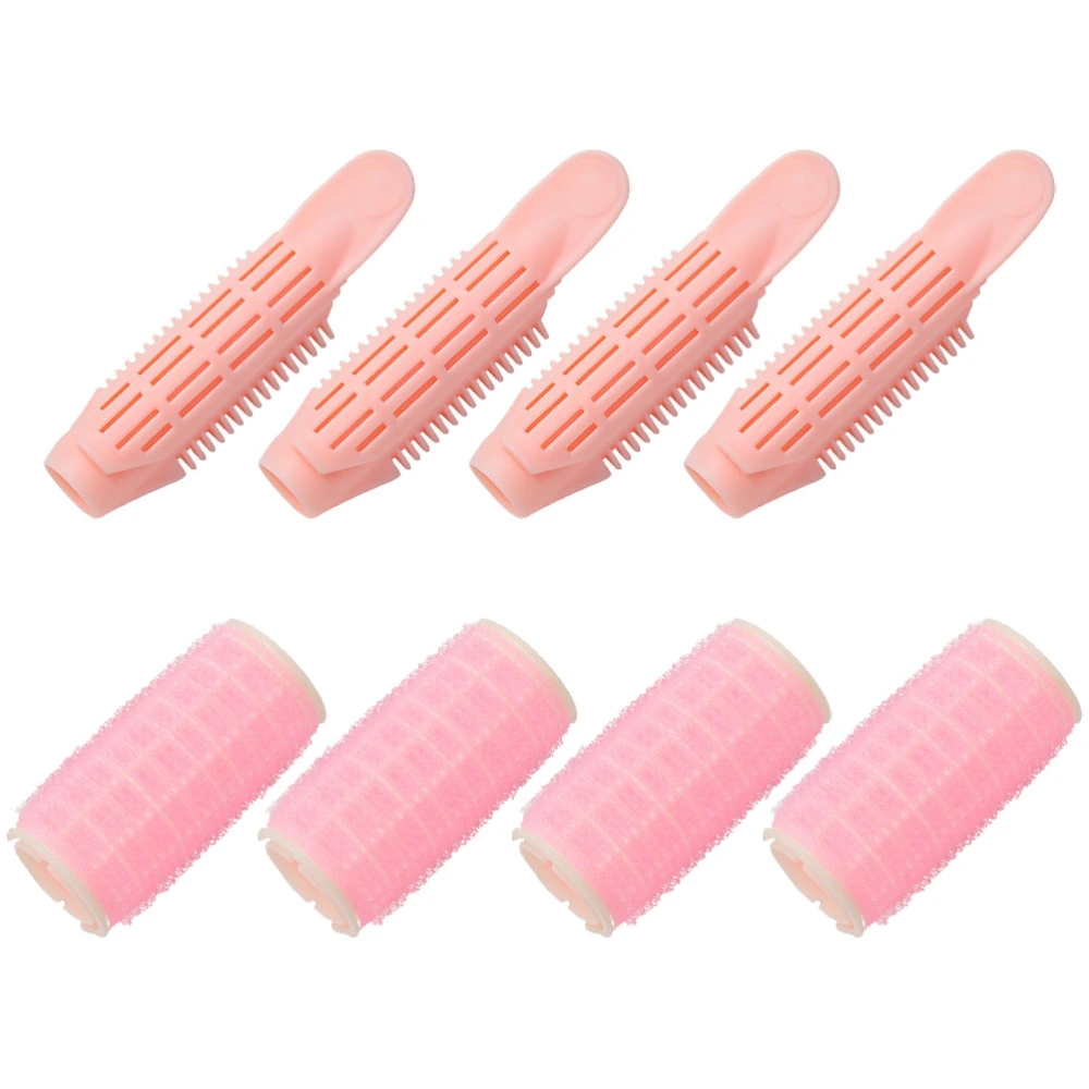 1 Set Hair Root Fluffy Clips Hair Rollers Decorative Bang Clips Hair Clips(Pink)