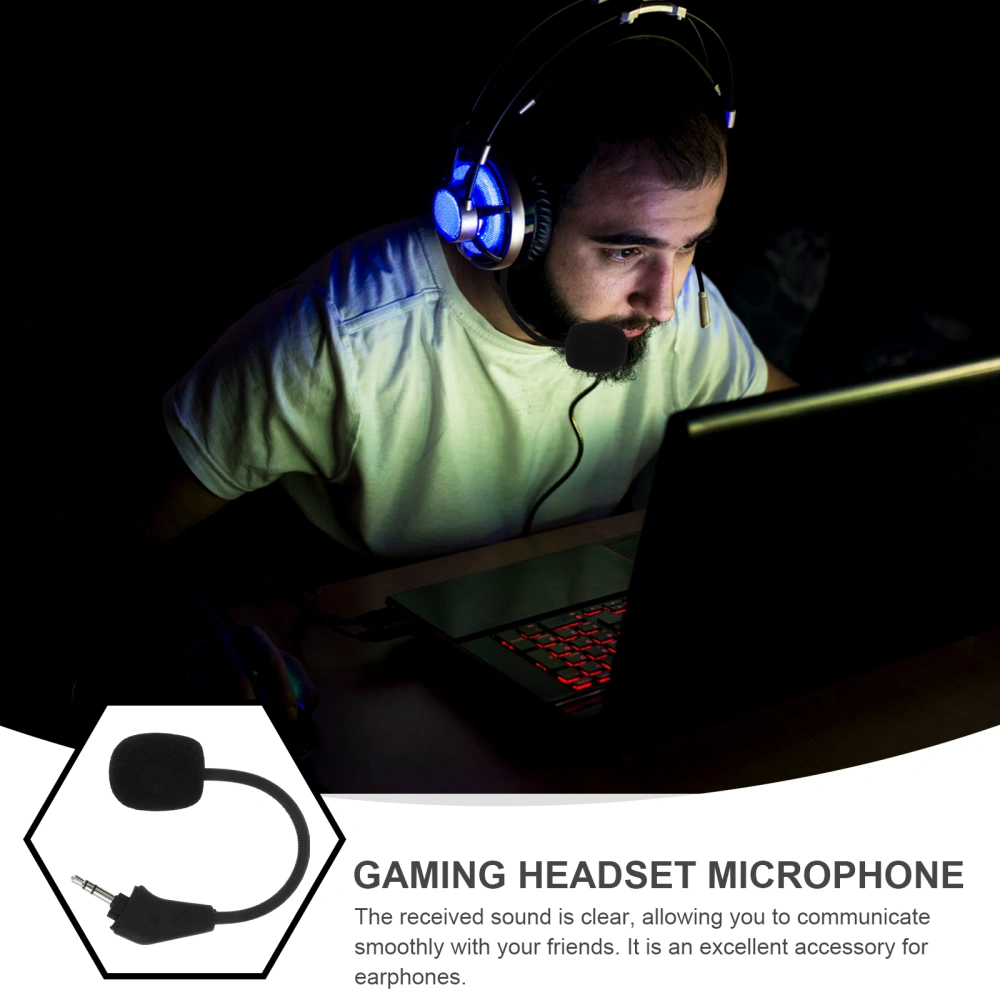 1Pc Professional Headset Microphone Useful Gaming Headphone In-line Microphone