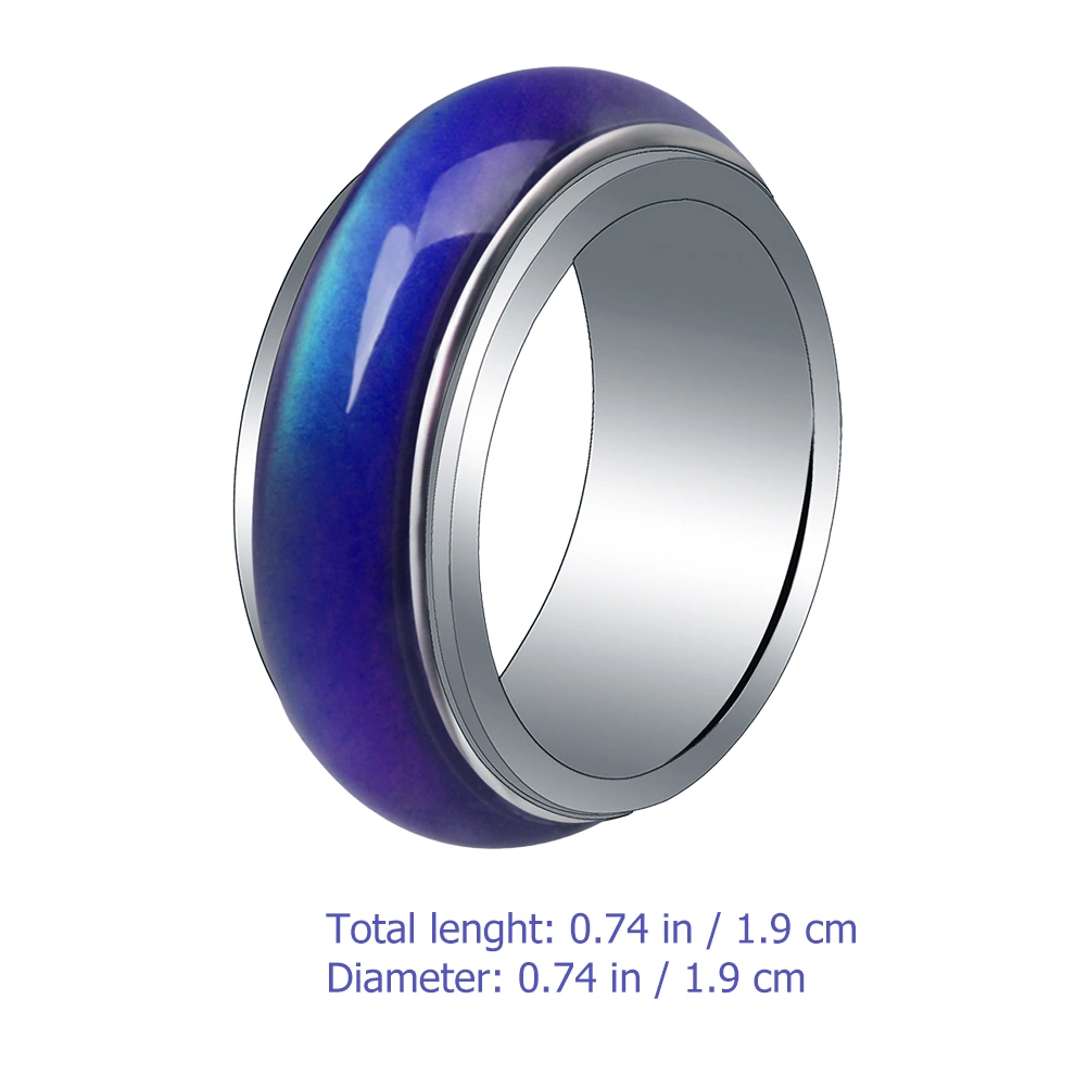 Fashion Mood Ring Color Change Band Ring Mood Jewelry for Women Men and Kids
