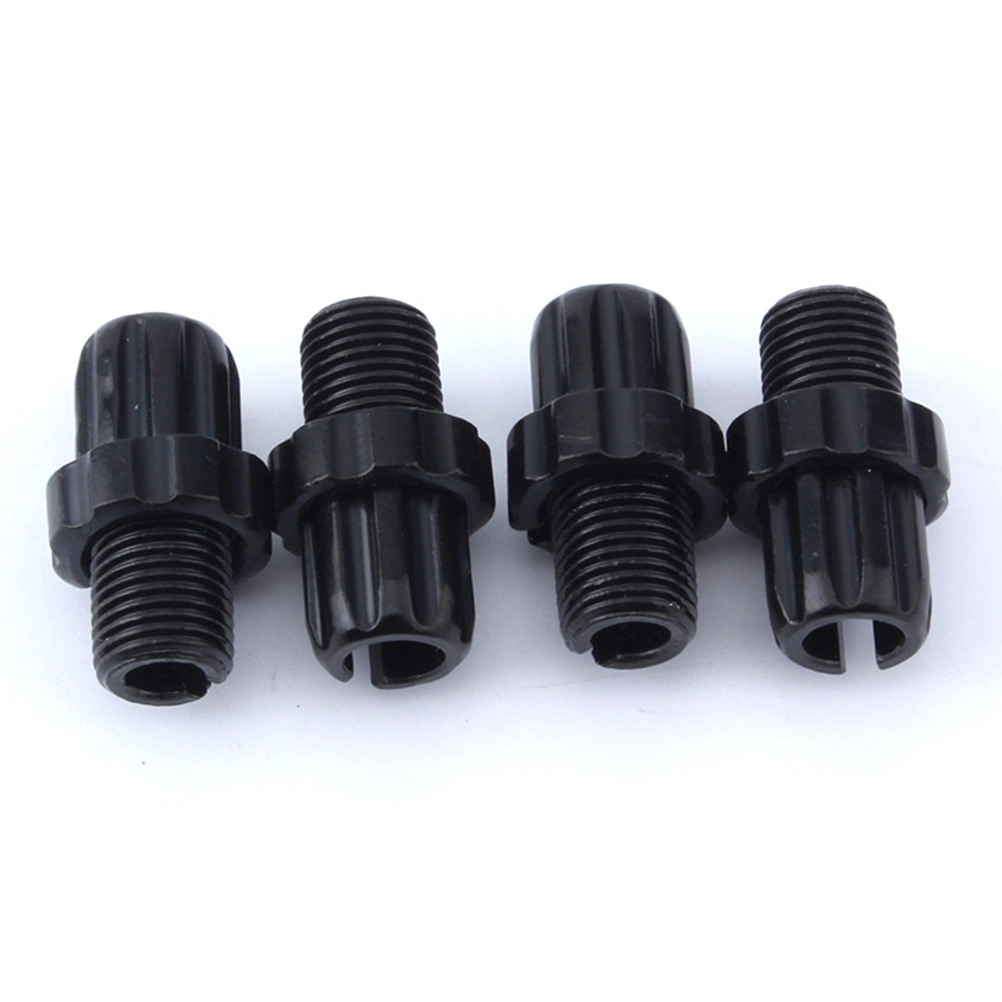 4pcs Bike M10 Adjuster Screw Aluminium Brake Cable Screw Bike Accessories (Black)