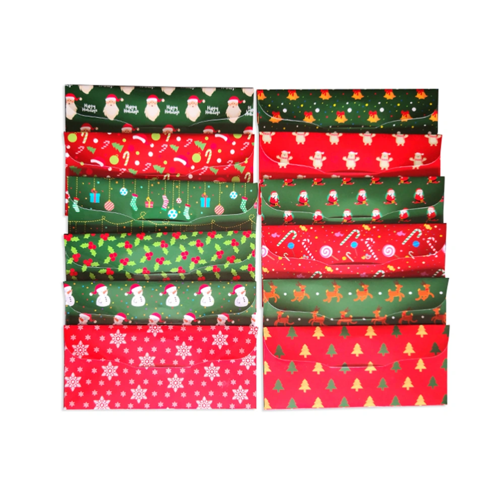 15pcs A Set Christmas Envelope Christmas Money Envelopes Pouch Budget Envelopes with Expense for Cash Saving Budget Planning