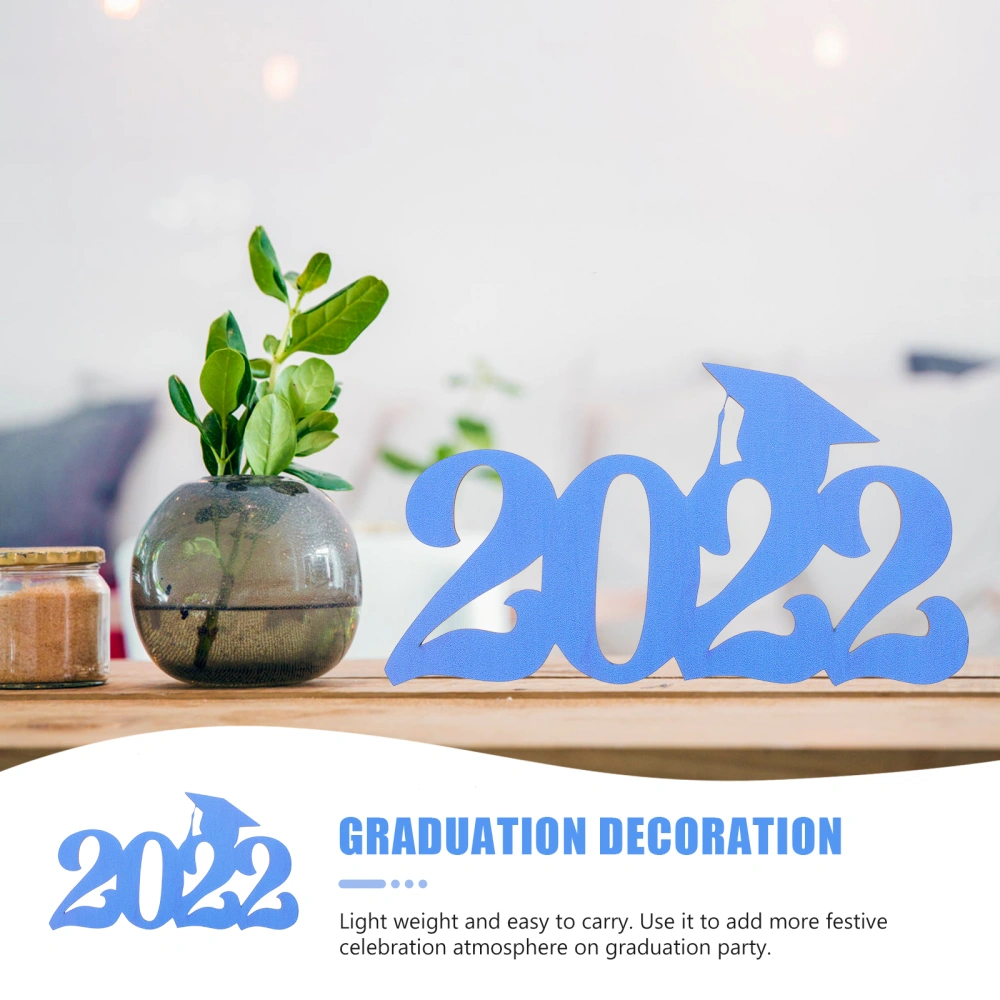 Creative Wooden Graduation Party Layout Desktop Grads 2022 Number Decoration