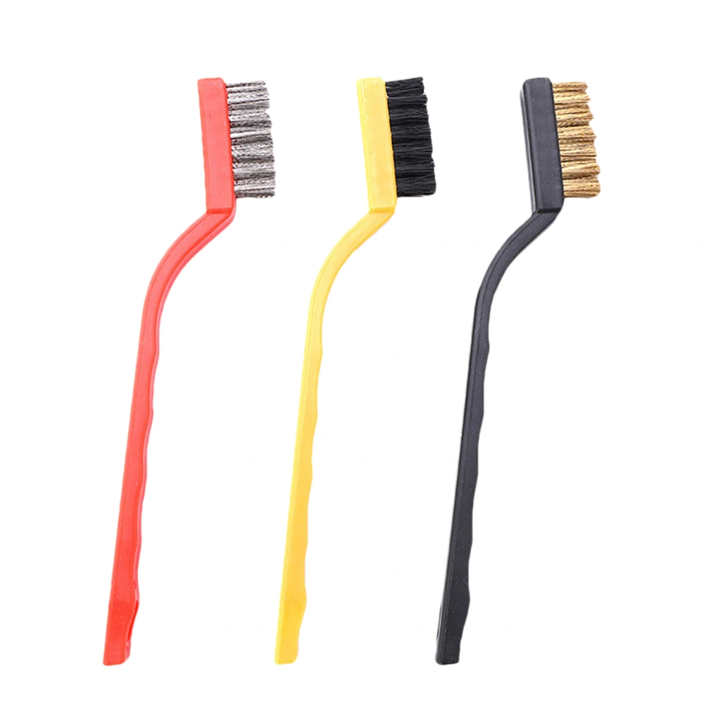 3pcs Stainless Steel Cleaning Brush Rush-cleaning Brush Industrial Manual Brush