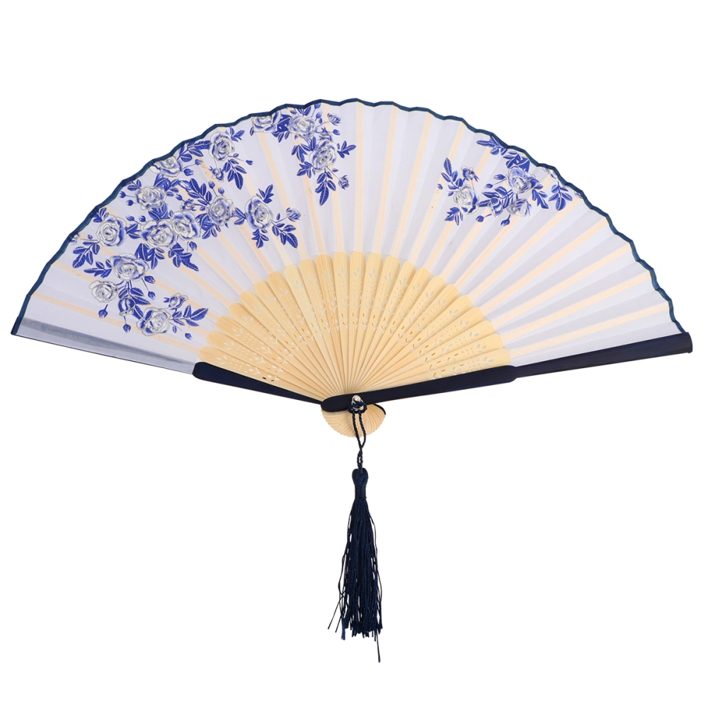 Classic Folding Fan Creative Foldable Fan Delicate Unique Ornament Adornment Fan Small Present for Women Female