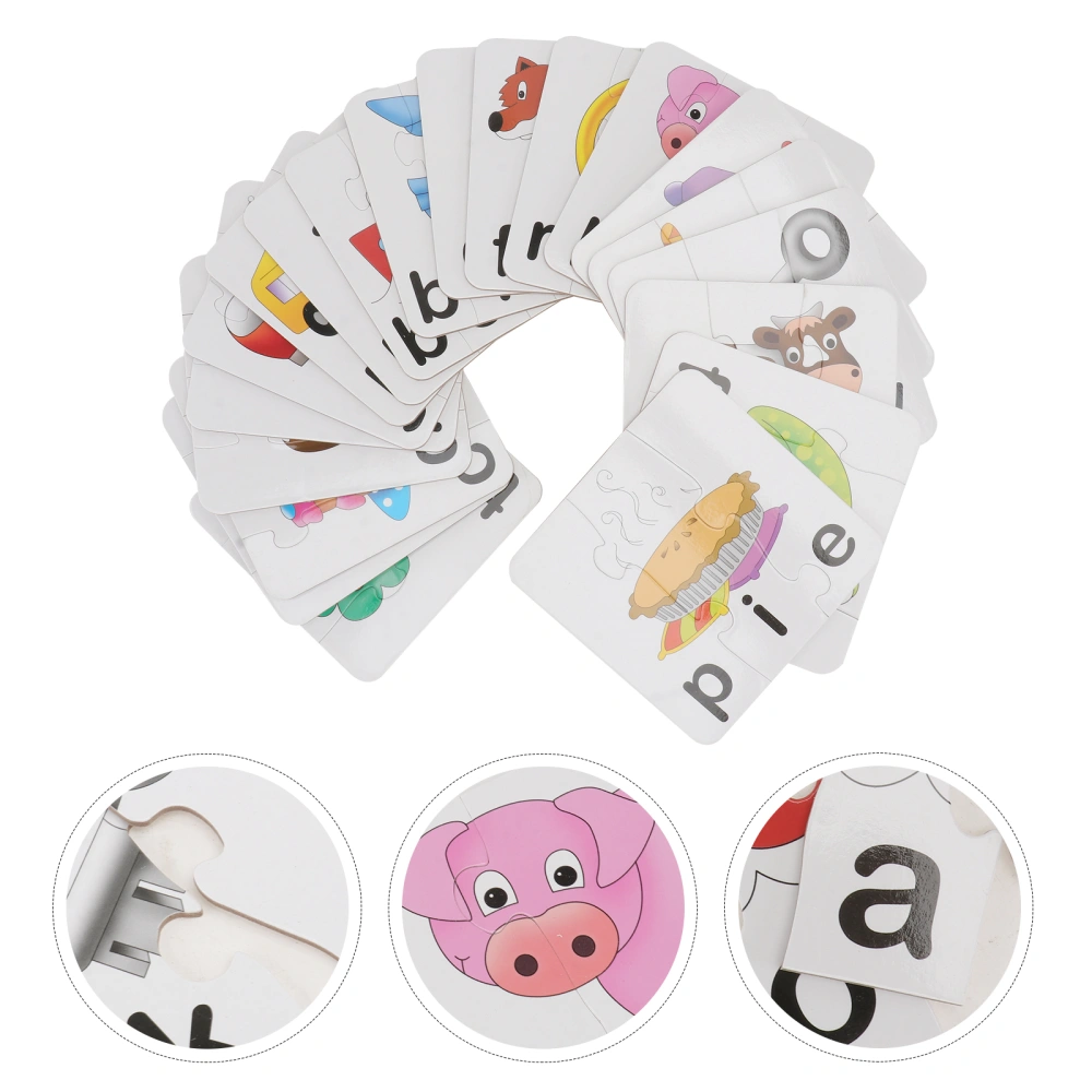 1 Set Preschool Early Learning Letter Recognition Puzzle Kid Words Sorter Toys Intelligence Education Set