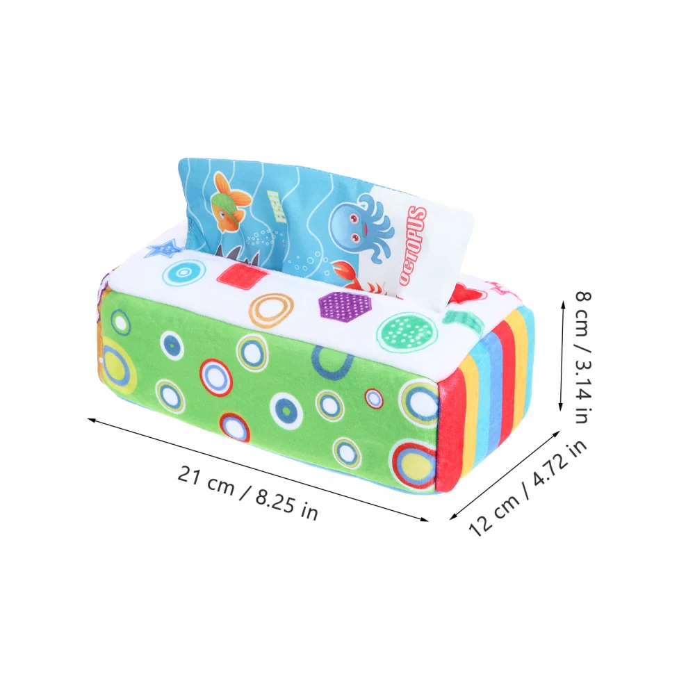 1 Set Baby Tissue Box Toy Sensory Toy Toddler Early Learning Toy for Boys and Girls