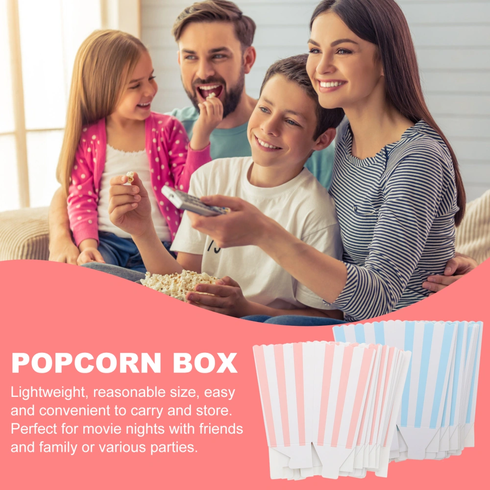 24pcs Movie Theater Popcorn Boxes Paper Popcorn Boxes Popcorn Containers