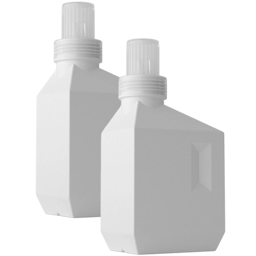 2Pcs Laundry Detergent Dispensers Flat Square Detergent Bottles Large Capacity Soap Bottles