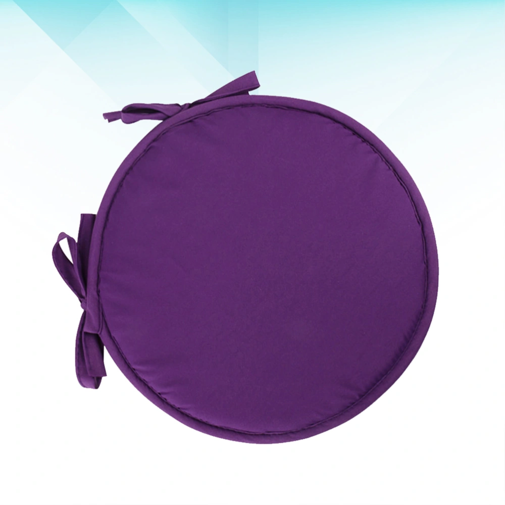 1pc Household Round Shape Seat Cushion Thickened Chairs Cushions Sponge Seat Cushion for Home School Office Restaurant (Purple Round Diameter 30cm)