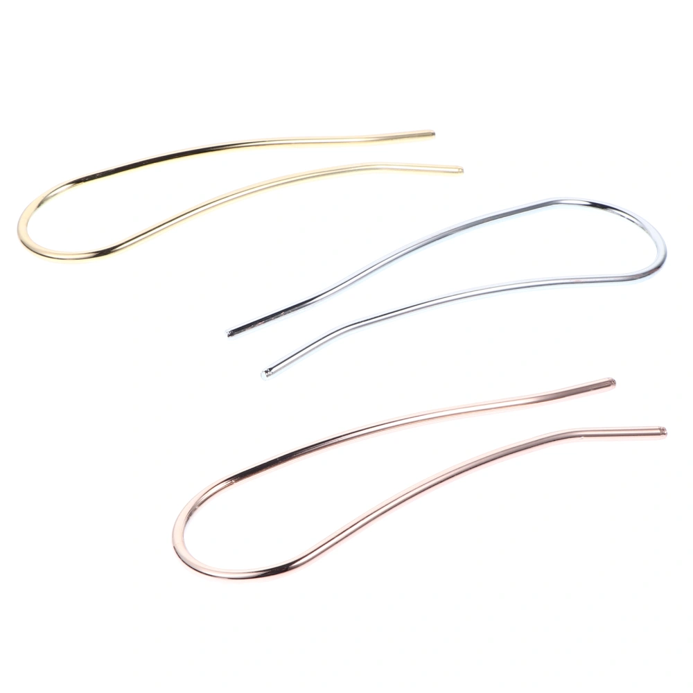 3pcs Simple Design Headdress U-shaped Hairpin U-shaped Hairpins Sticks