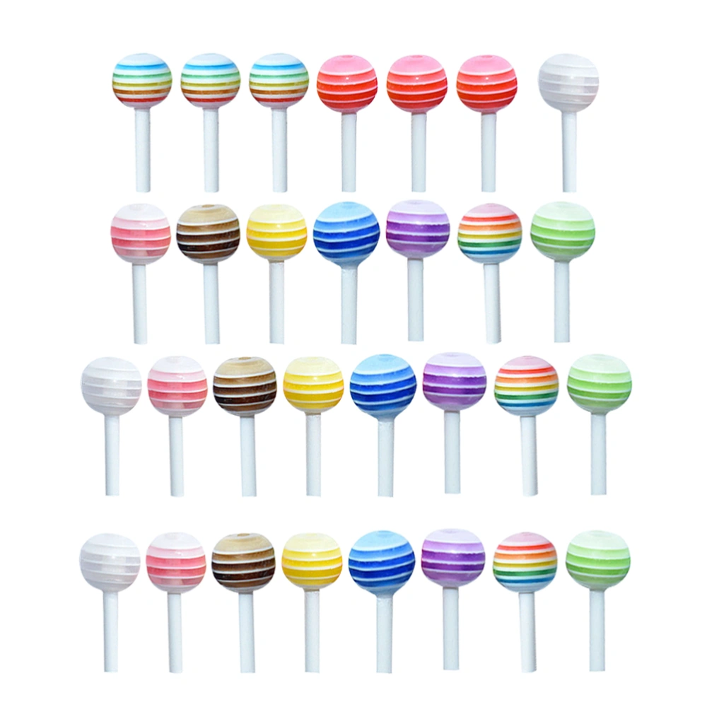 30pcs Mini Lollipops colorful lollipop model decors mini house decorations