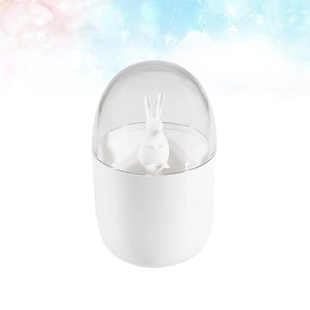 Creative Toothpick Box Toothpick Holder Portable Toothpick Cotton Swab Holder Box (Little White Rabbit)