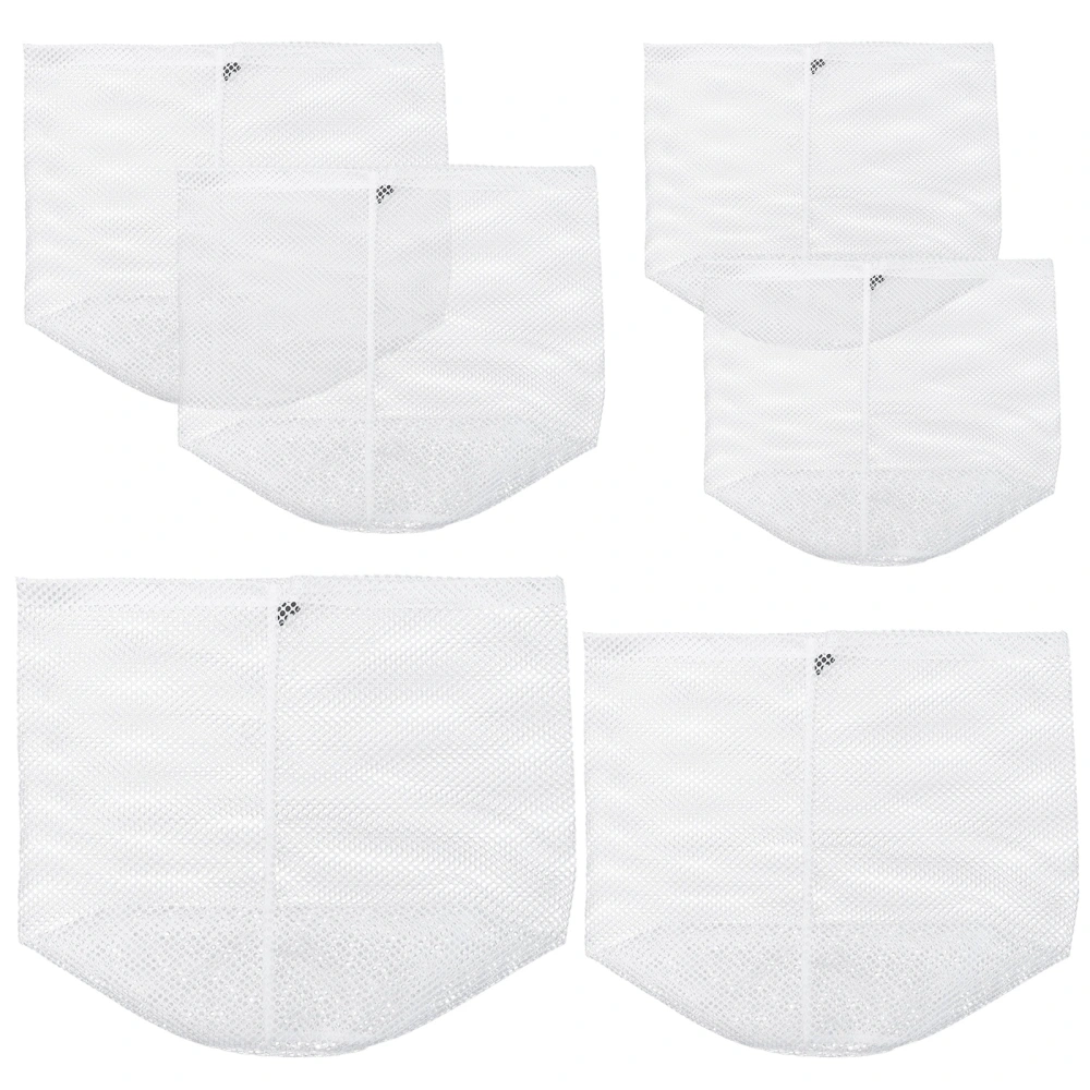 6Pcs Reusable Washing Machine Laundry Bags Mesh Drawstring Washing Net Pouches