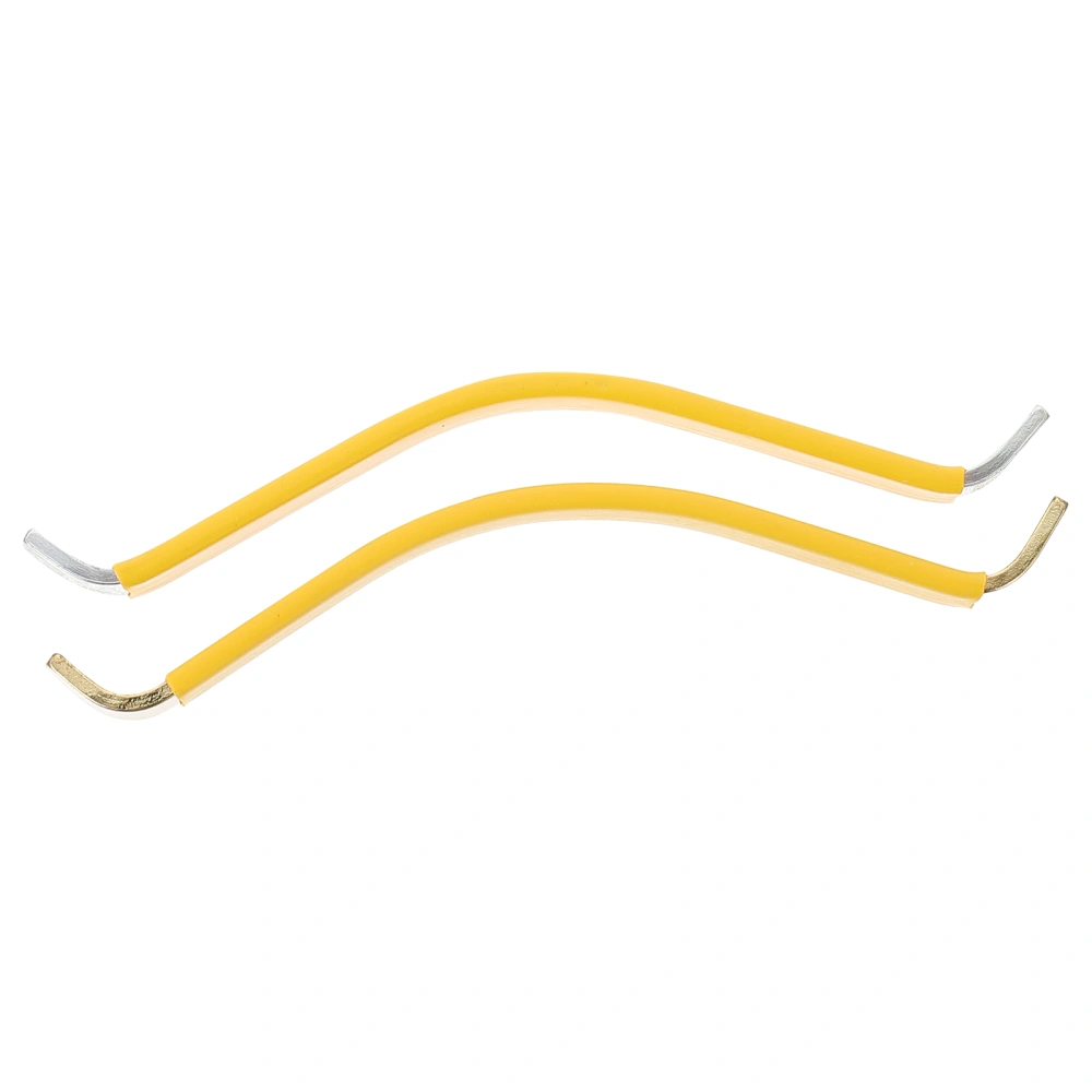 2pcs Guitar String Spreaders Luthier Tools Fretboard Polishing Cleaning Repairing Tools (Yellow)