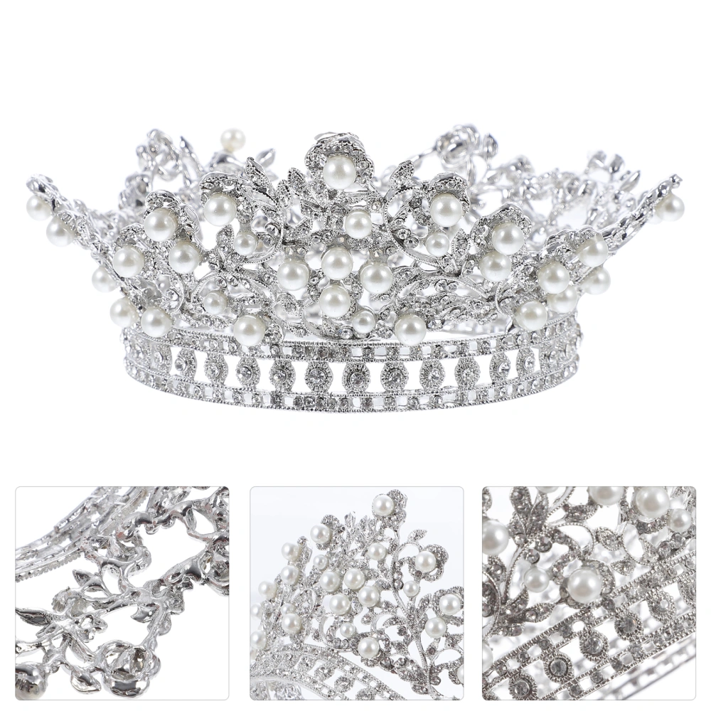 Crystal Tiara Shiny Rhinestone Crown Wedding Party Bride Bridesmaids Costume