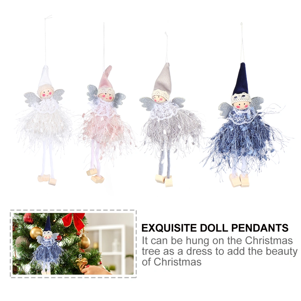 4 Pcs Novel Lovely Christmas Doll Gifts Durable Exquisite Party Decorations