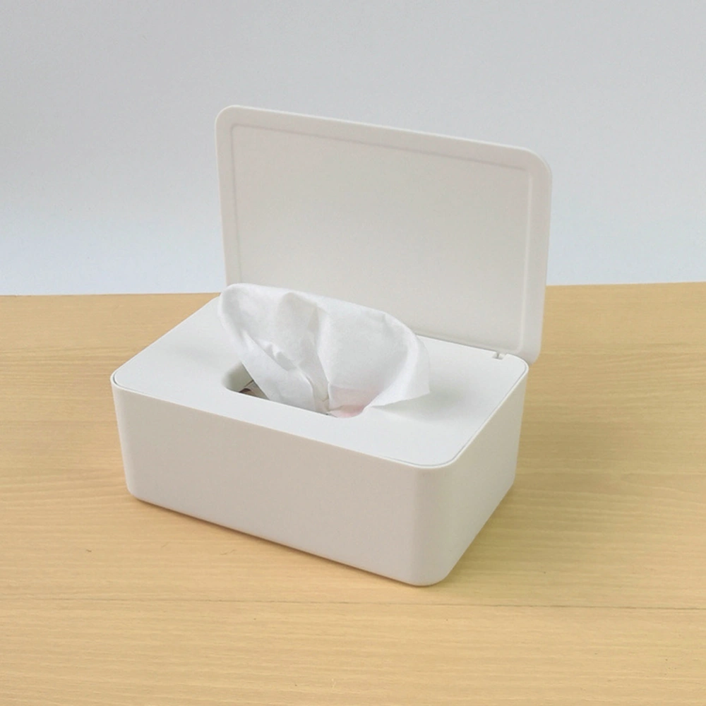 1Pc Modern Simplicity Wet Tissue Box with Lid Household Dustproof Sealing Desktop Wet Wipes Case Wet Tissue Organizer Storage Container