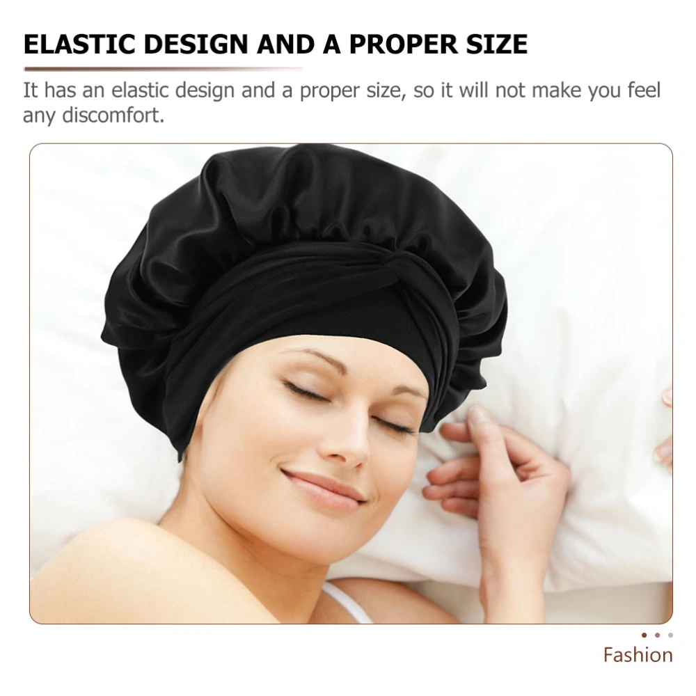 Multi-purpose Sleeping Hat Practical Satin Hair Hat Sleeping Caps for Women