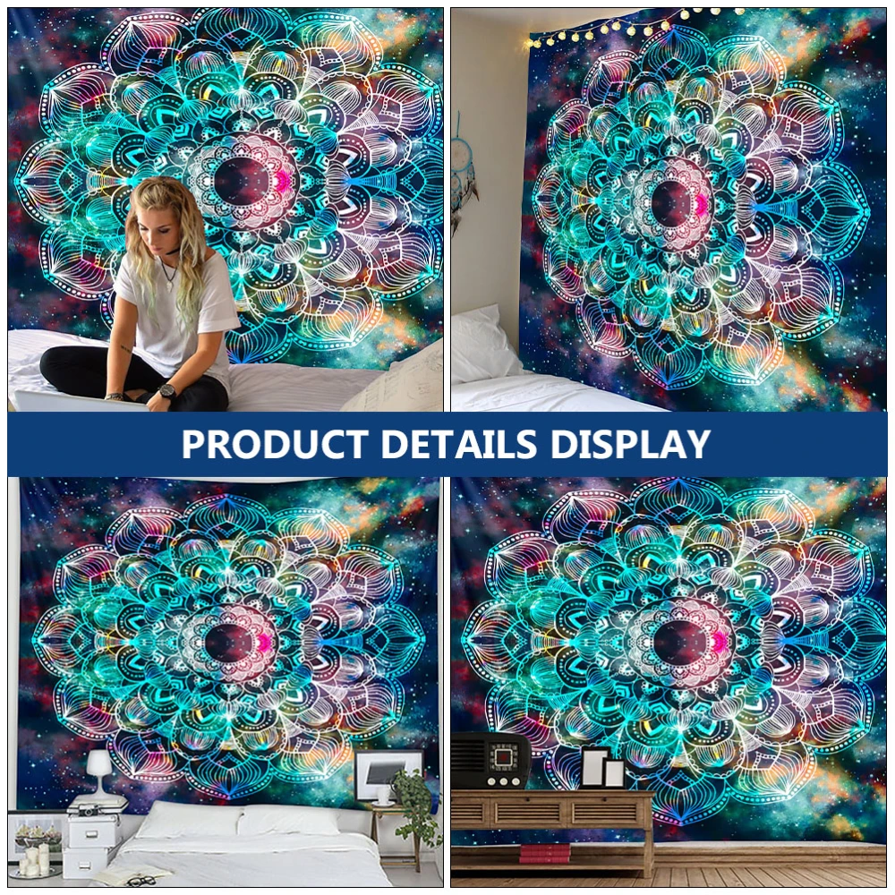 1pc Decorative Tapestry Unique Background Cloth Hanging Cloth Decor (Colorful)