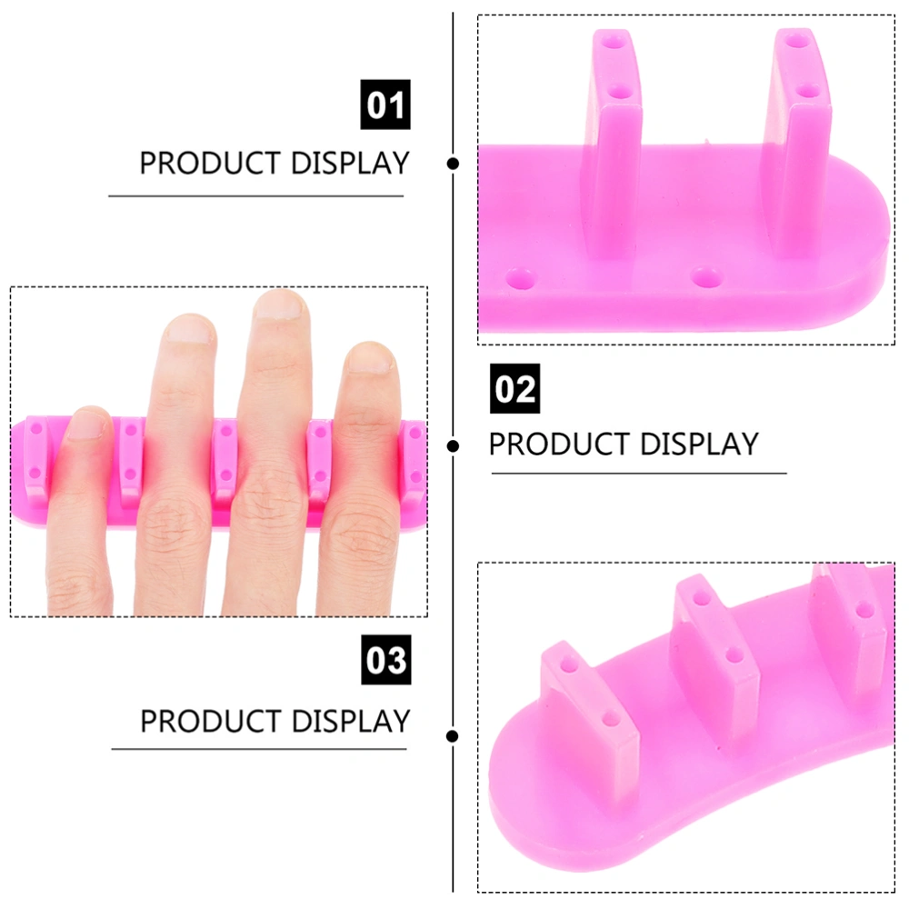 4pcs Plastic Nail Art Display Stands Fake Nail Tips Practice Holder Stands