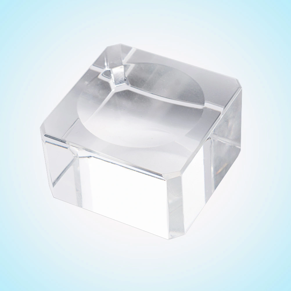 3PCS Crystal Ball Display Stand Clear Round Ball Storage Holder Crystal Ball Base Stand with Camber Concave Elegant Crystal Ball Rack for Home Office