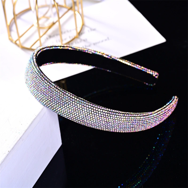 Rhinestone Headband Bling Headband Wide Headband Sparkle Headband Decorative Headband