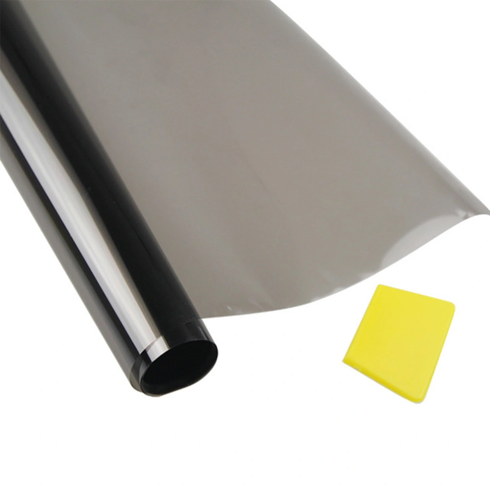 1 Roll 0.5x3M Car Window Thermal Heat Insulation Film 1% Light Transmittance Glass Explosion-proof Shading Film