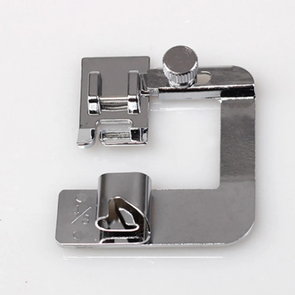 1 Set/3 Pcs Sewing Machine Presser Foot Rolled Accessories Presser Foot Set 4/8" 6/8" 8/8" for Low Sewing Machine Baby Lock (Silver)