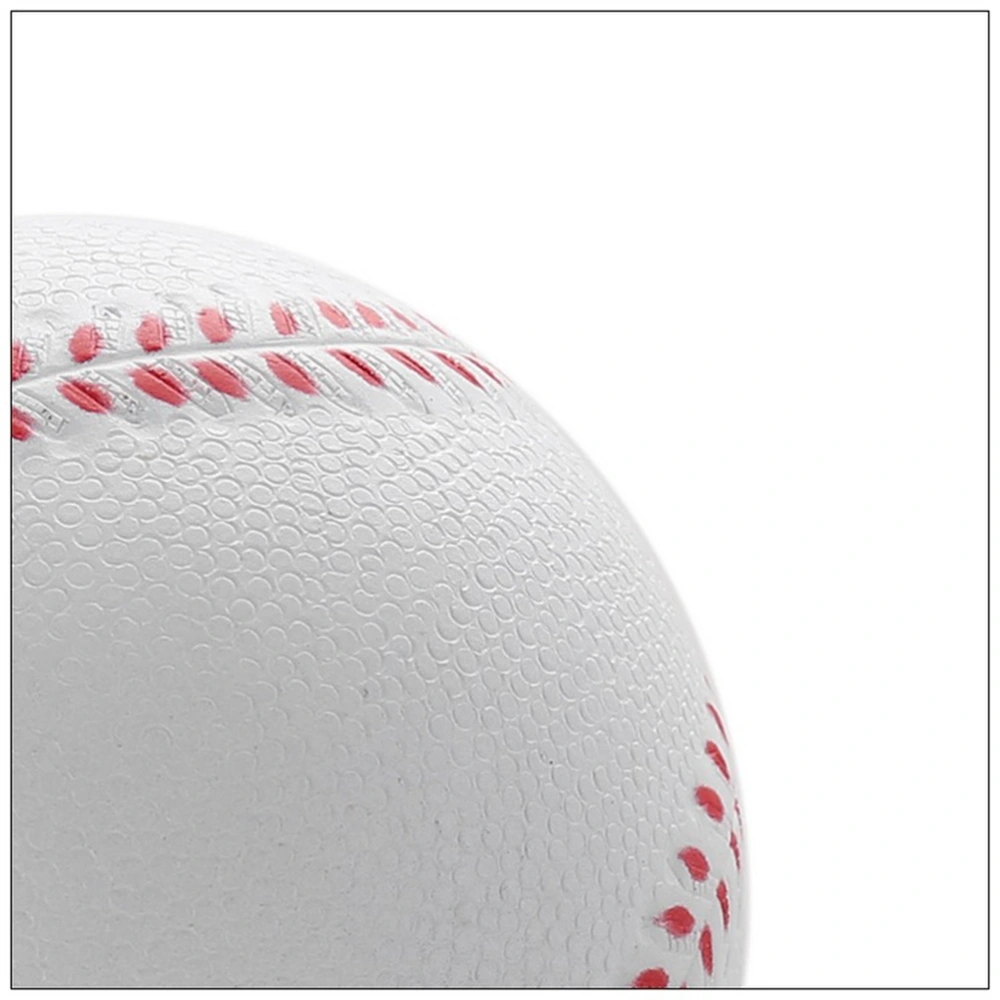 4pcs Baseballs Baseball Elastic Baseball Stress Ball for Kids Teenagers Players Children (7cm White + Yellow)