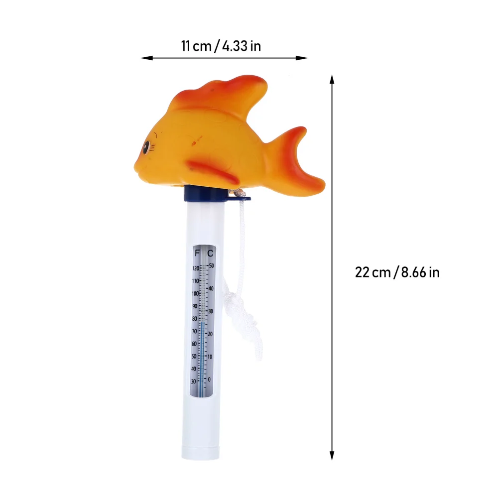 Floating Pool Thermometer Goldfish Floating Pool Thermometer for Water Temperature